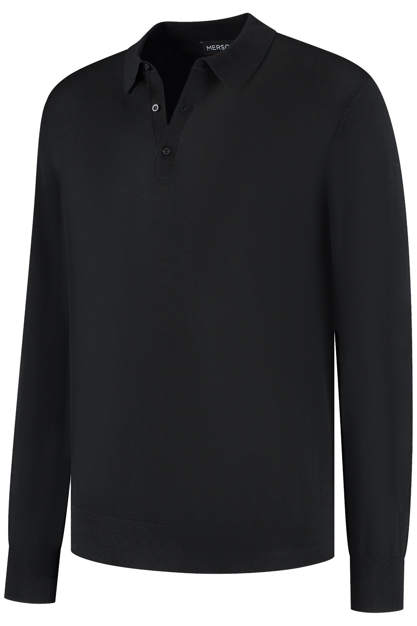 POLO LONG SLEEVE 100% MERINO BASALT BLACK 5