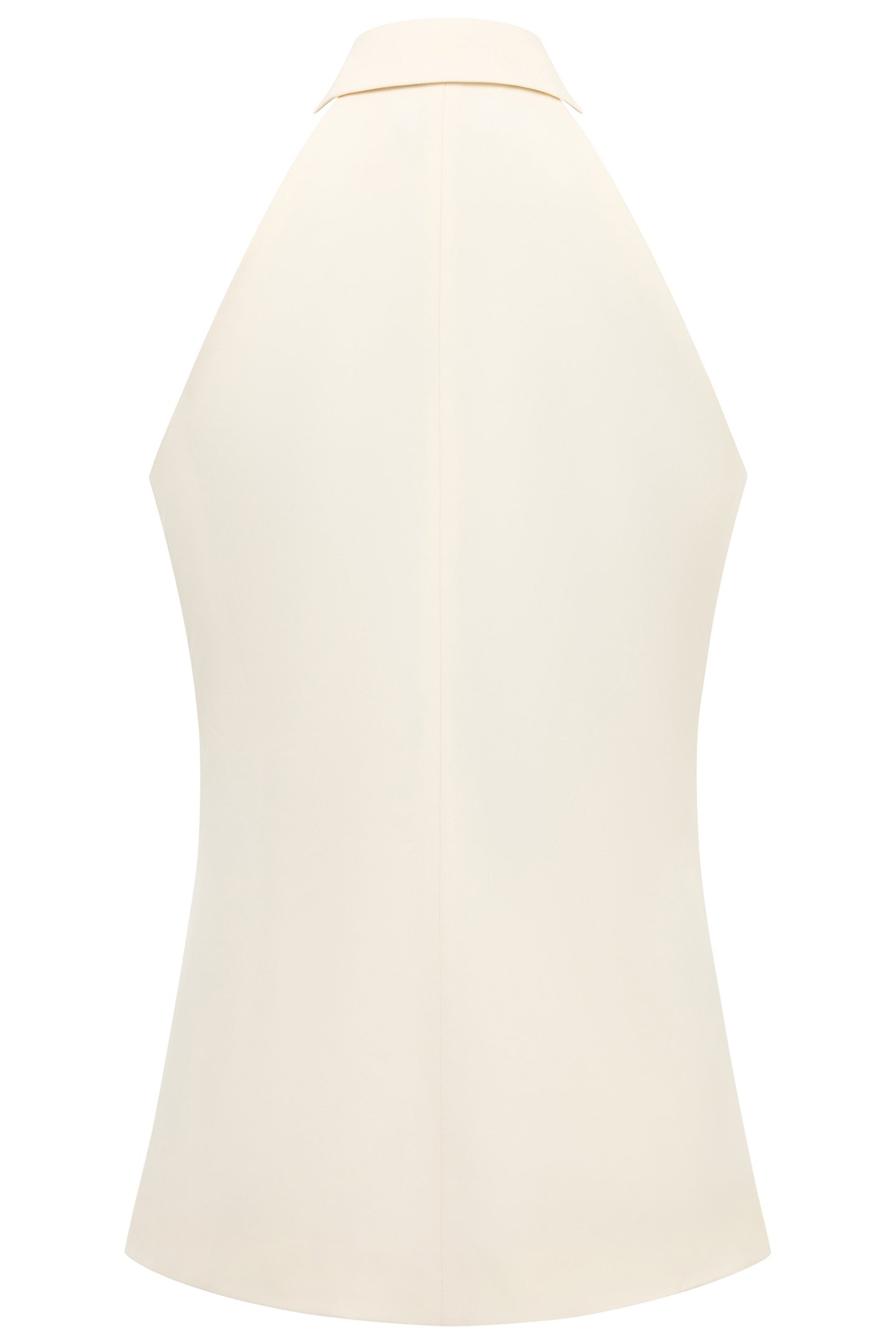 SLEEK TAILORED HALTERNECK SUIT WAISTCOAT CLASSIC CREAM 4