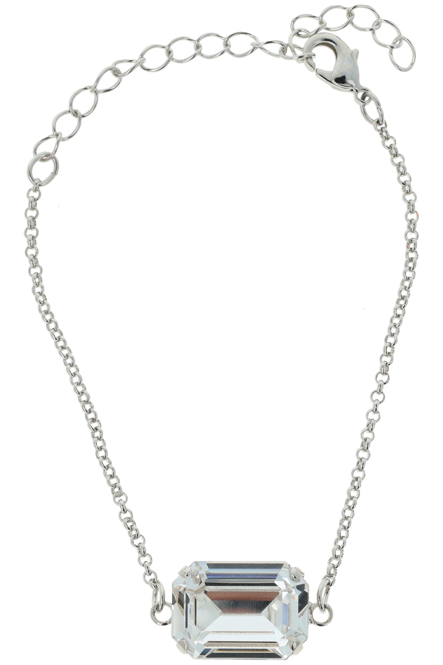 LADY DI BRACELET RHODIUM CRYSTAL 1