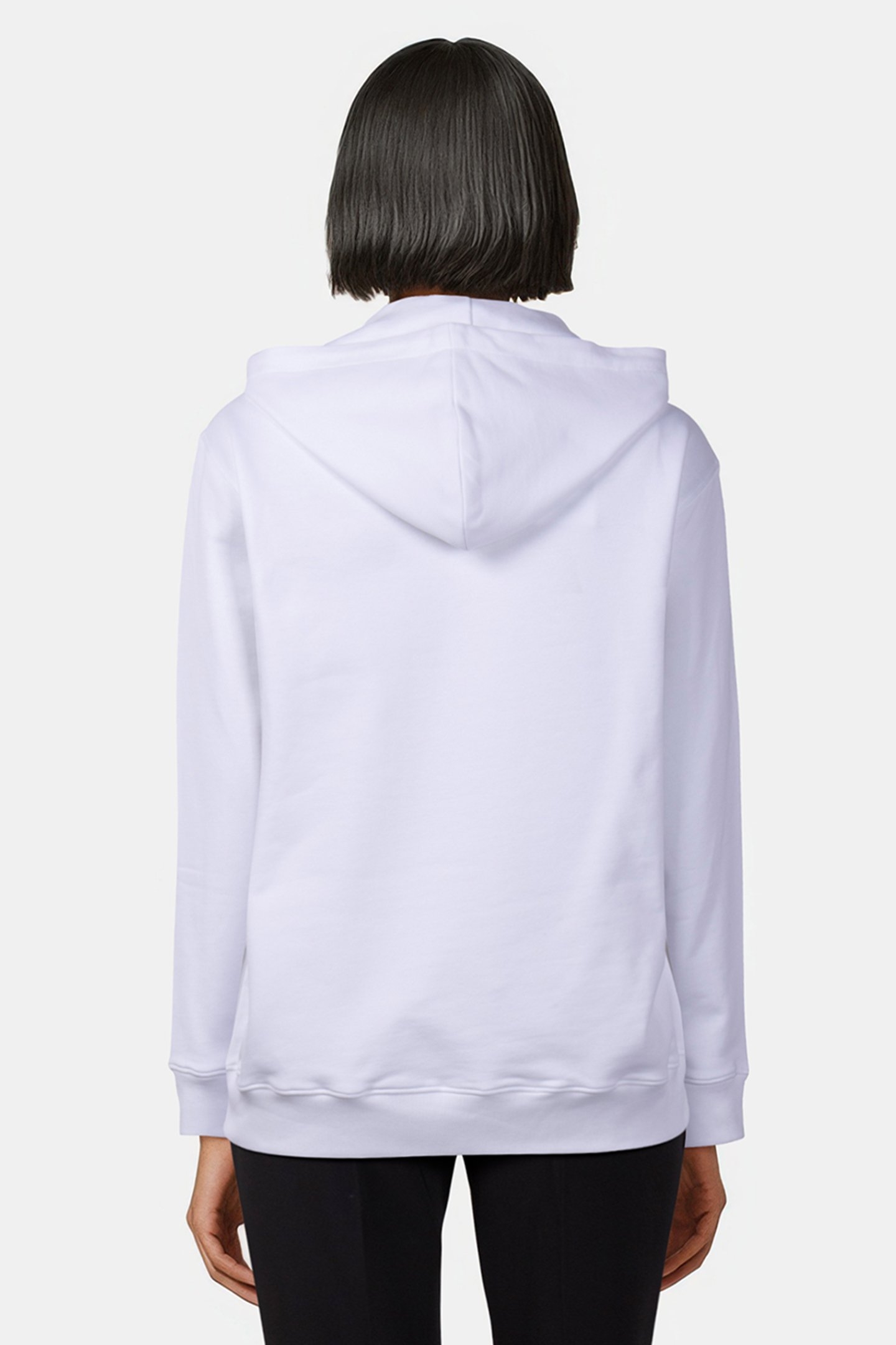 MOSCHINO AIRLINES ORGANIC COTTON SWEATSHIRT WHITE 2