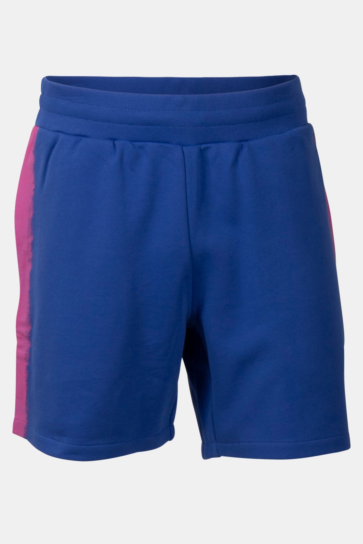 MOSCHINO PAINT ORGANIC FLEECE BERMUDA SHORTS BLUE 3