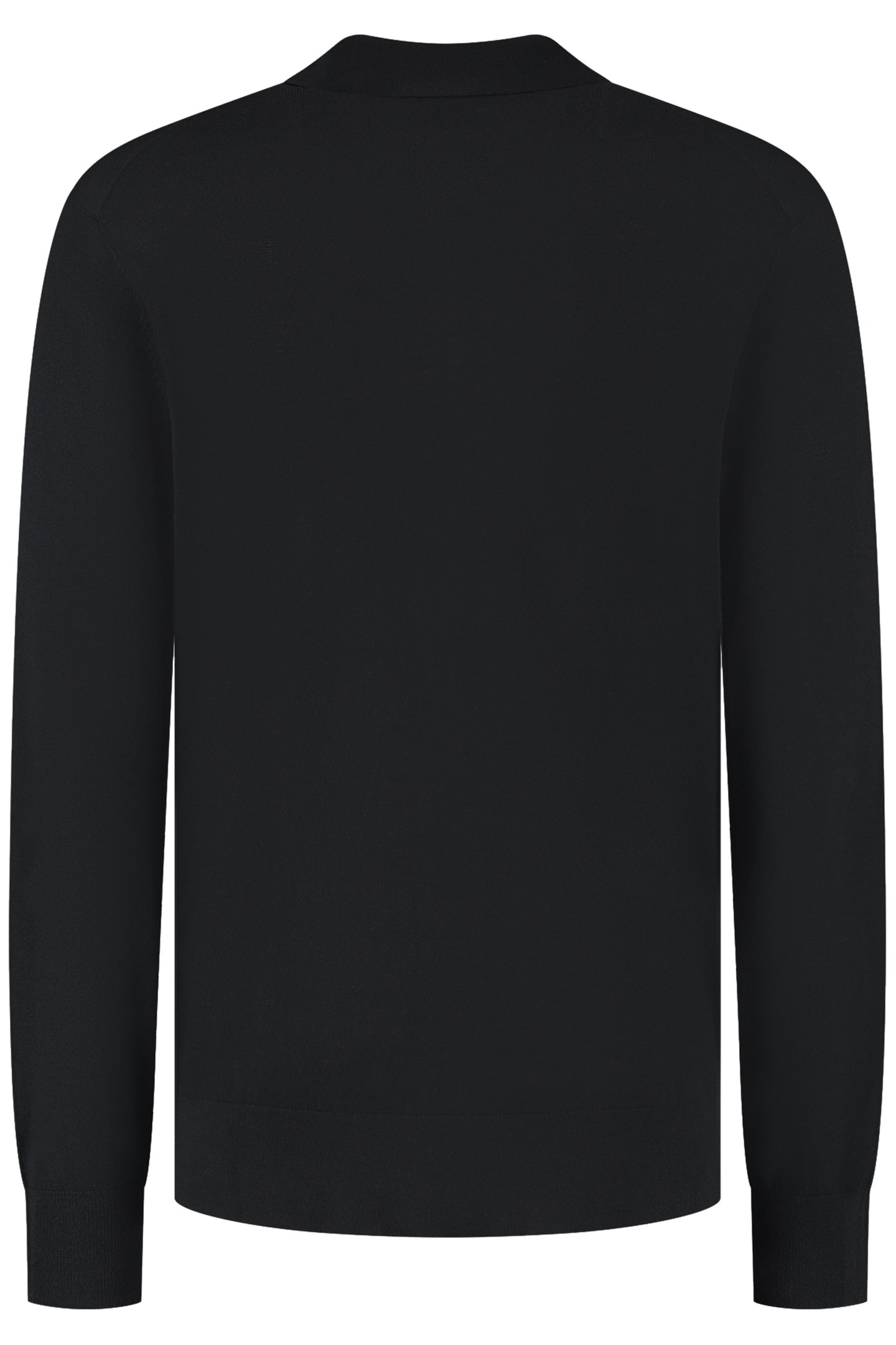 POLO LONG SLEEVE 100% MERINO BASALT BLACK 4