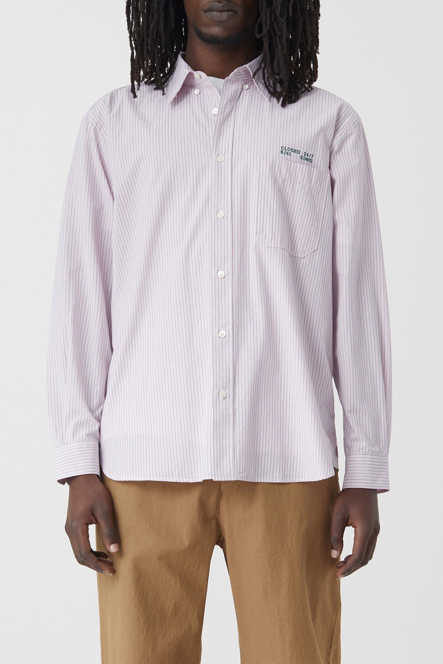 FORMAL ARMY SHIRT SHIRTS & BLOUSES PINK HYDRANGEA 1