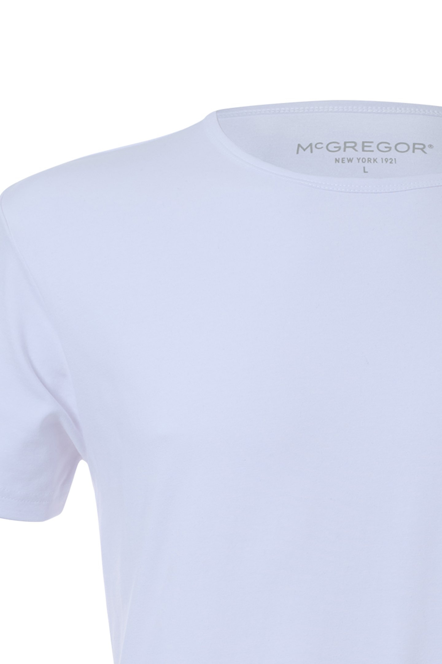 MCGREGOR - PREMIUM STRETCH T-SHIRT - O-NECK - 4-PACK WHITE 4