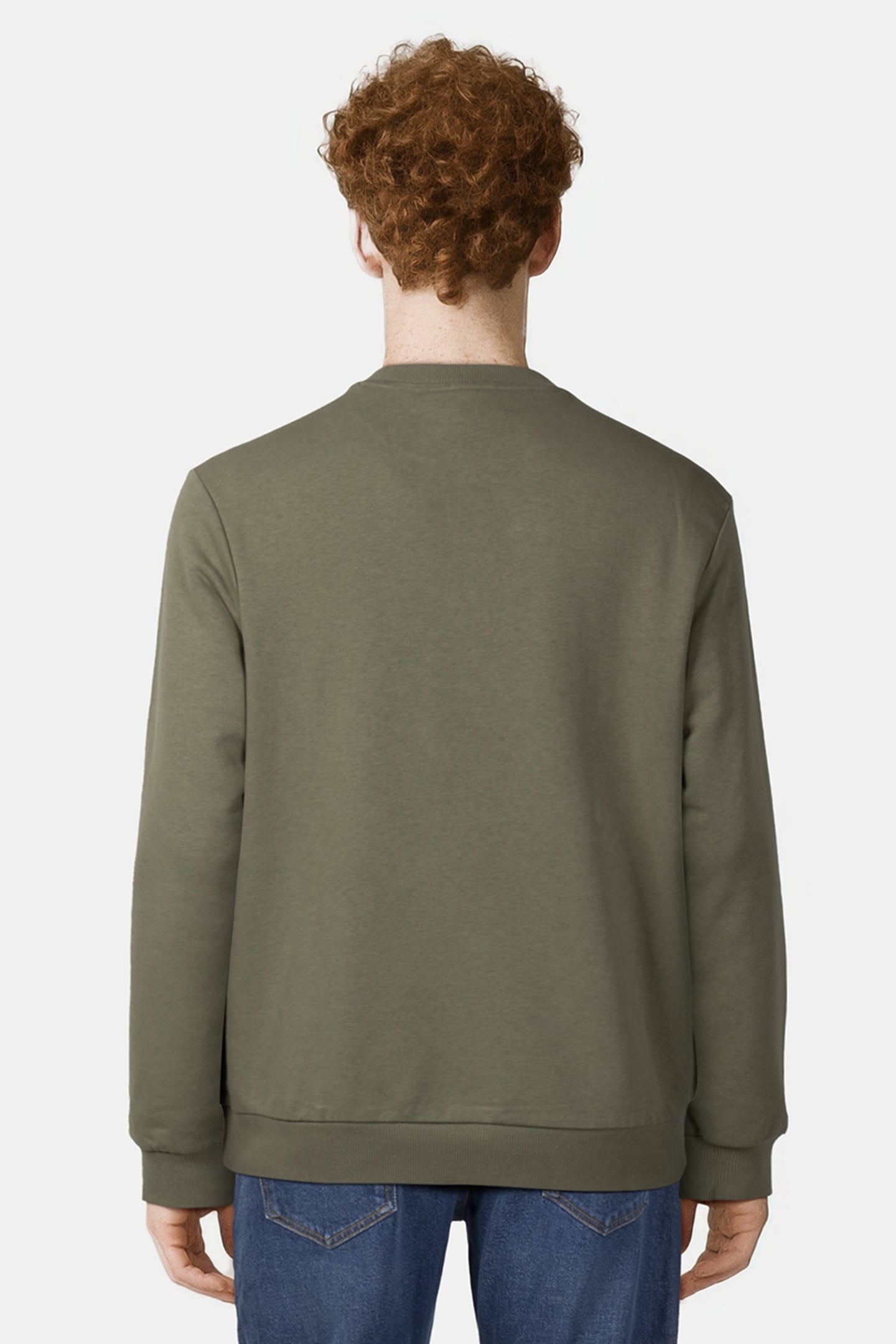 BRUSTEM CREW SWEAT OIL GREEN 2