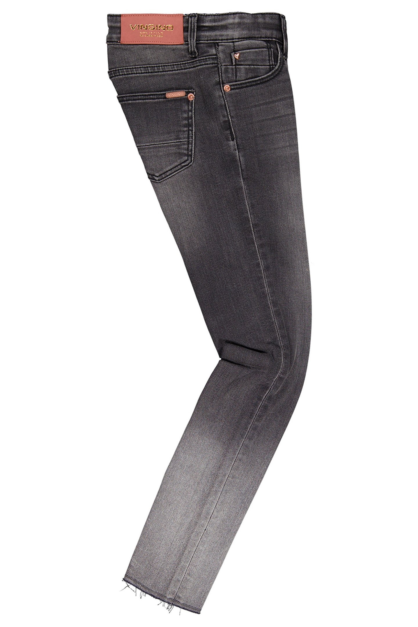 GIRL'S AMIA BLEACH JEANS BLACK VINTAGE 3