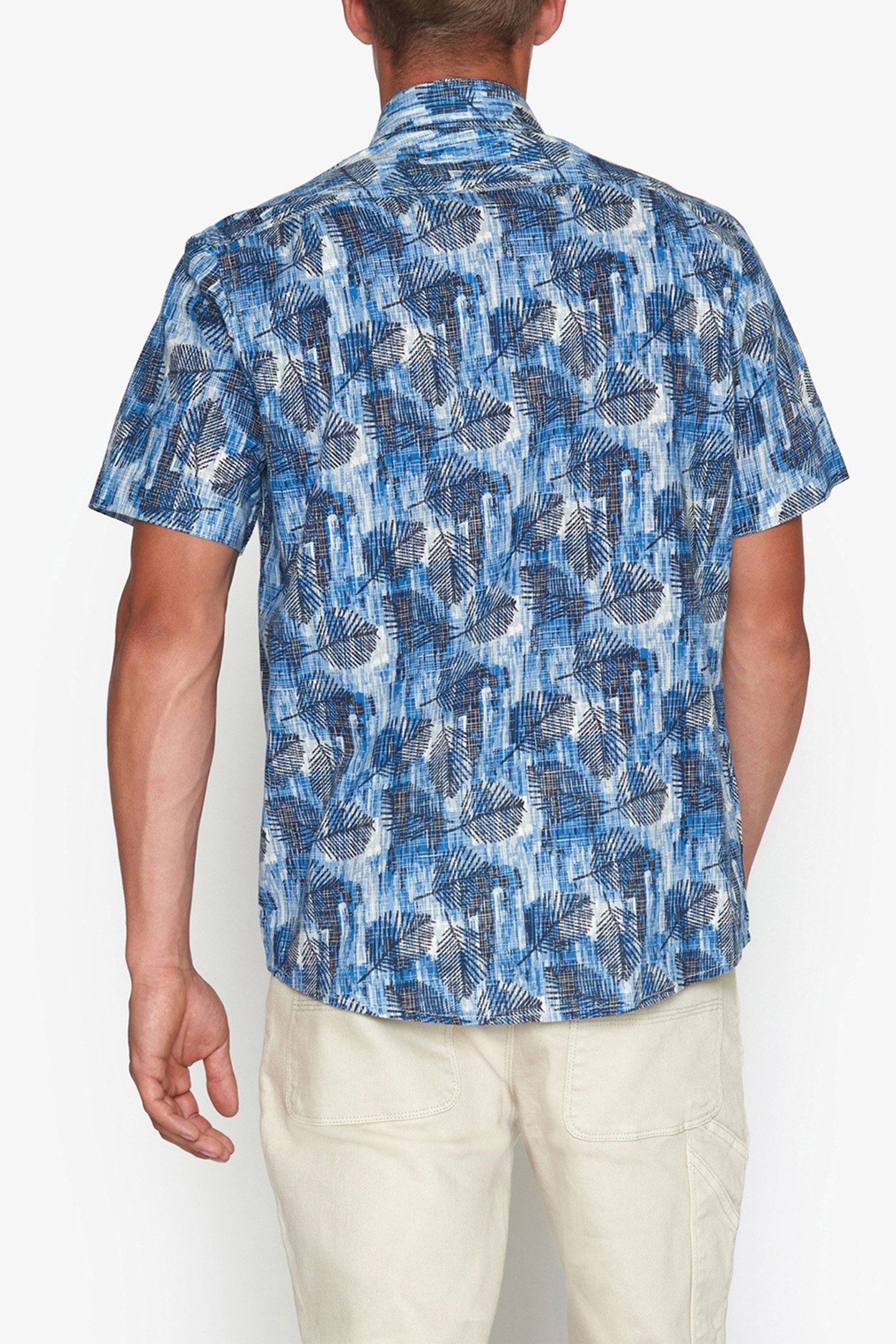 GUNNARSI LEAVE PRINT BLUE CAPTAIN 2