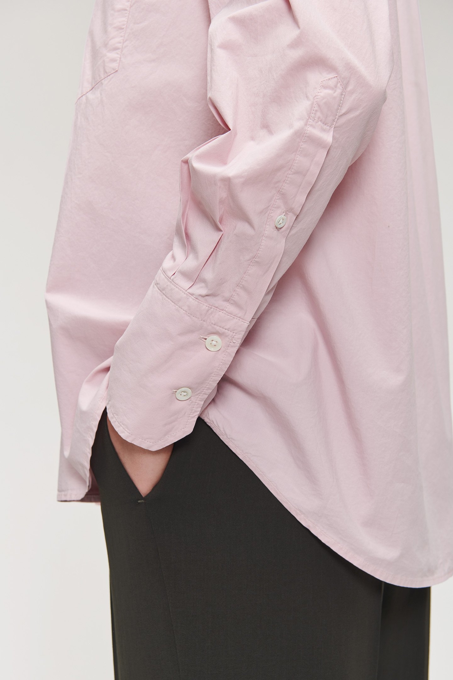 ORG COTTON BOYS SHIRT BLUSH 6