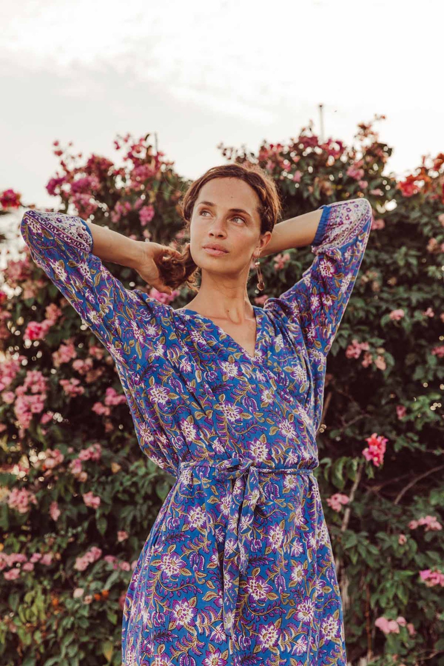 DRESS ALINE BLUE FLOWERS 4