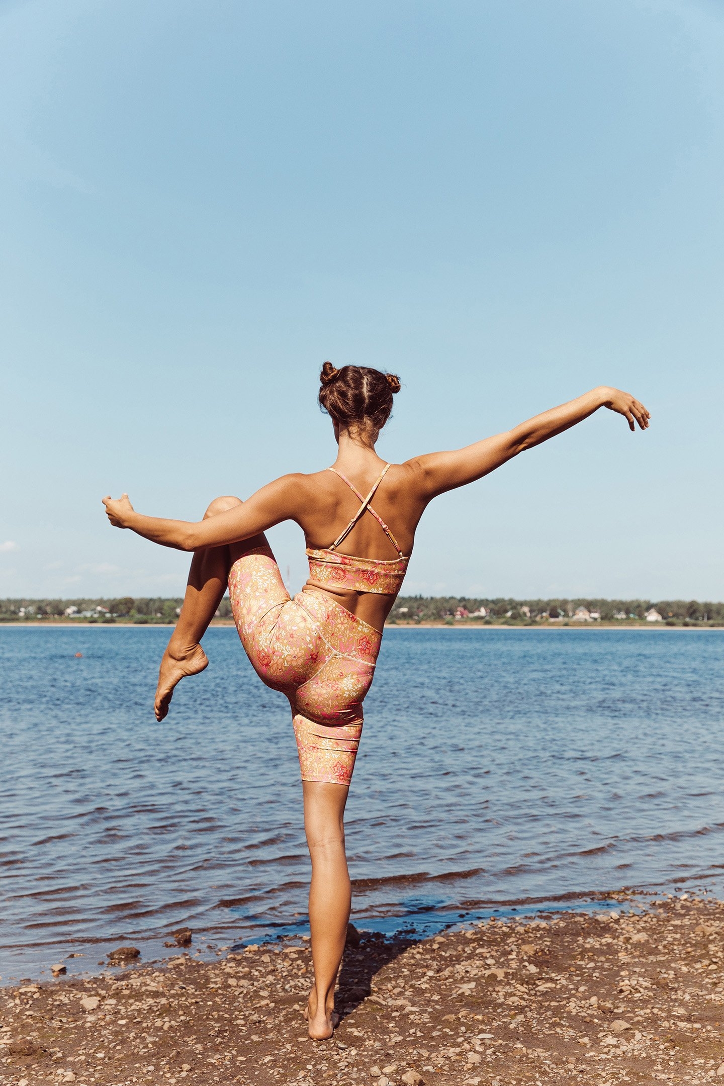 BRA SATNAM KHAKI MULTI FLOWERS 2