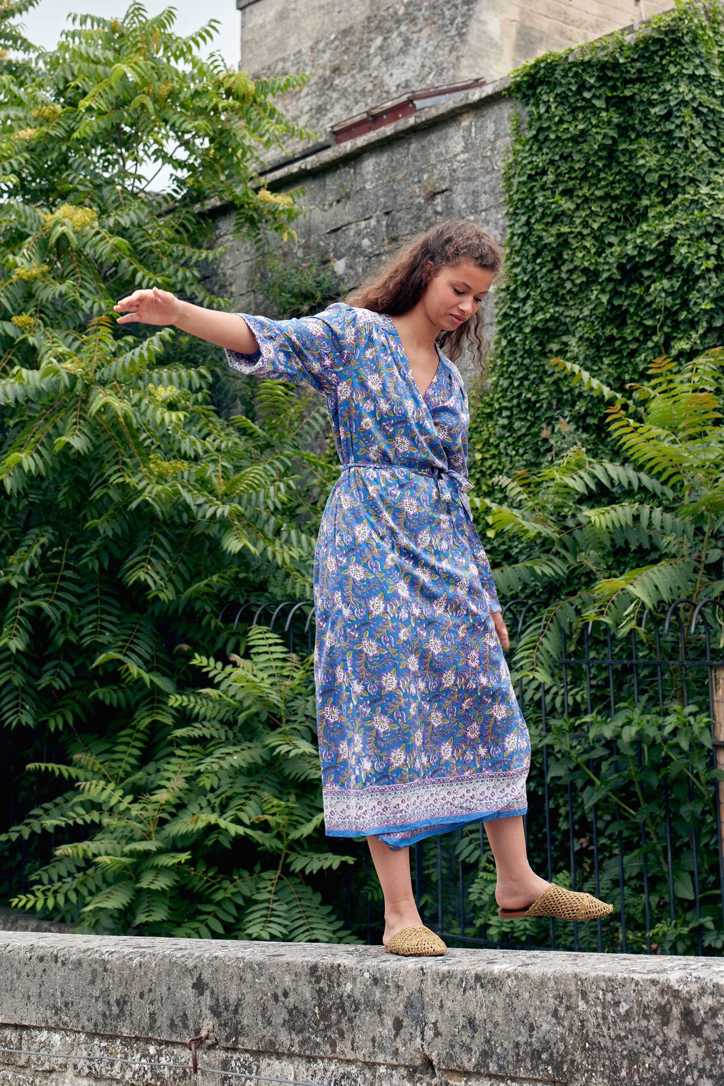 DRESS ALINE BLUE FLOWERS 5