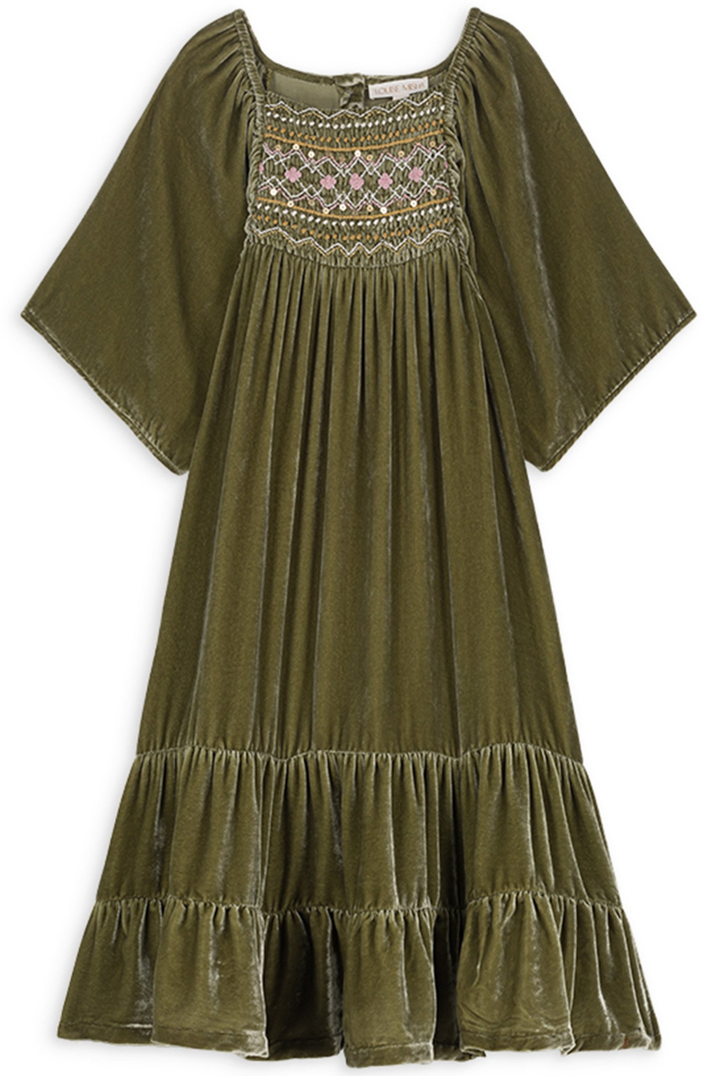 DRESS OLIVINA KHAKI WILD BOUQUET 3