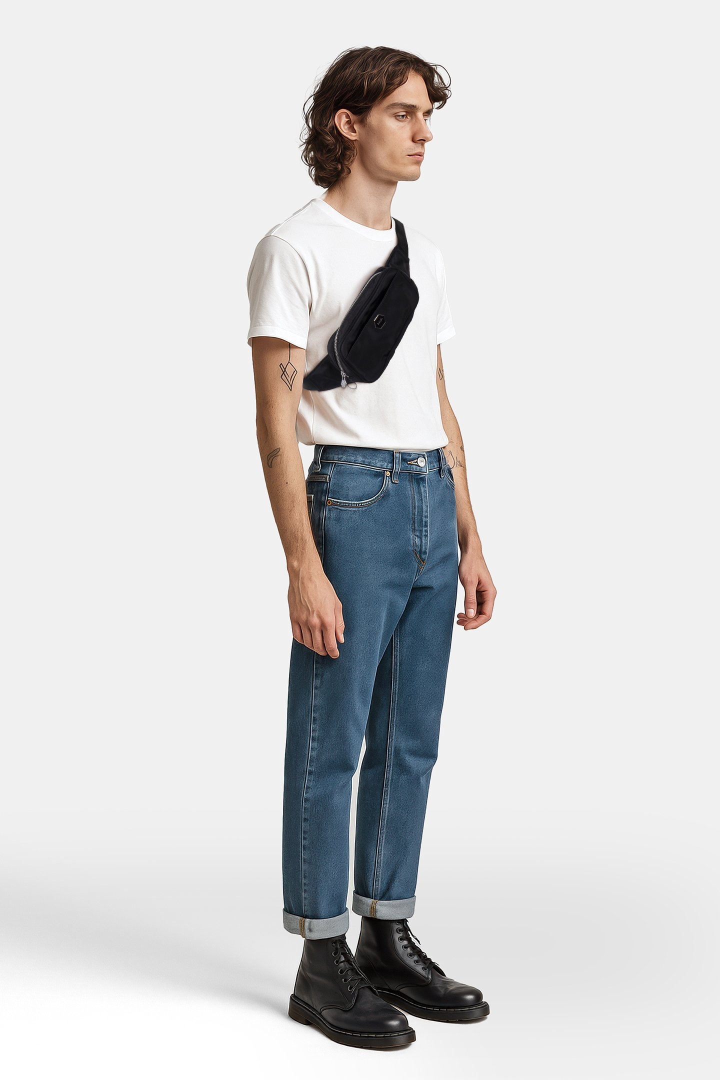 UNISEX BALR. CLASSIC WAISTBAG JET BLACK 1