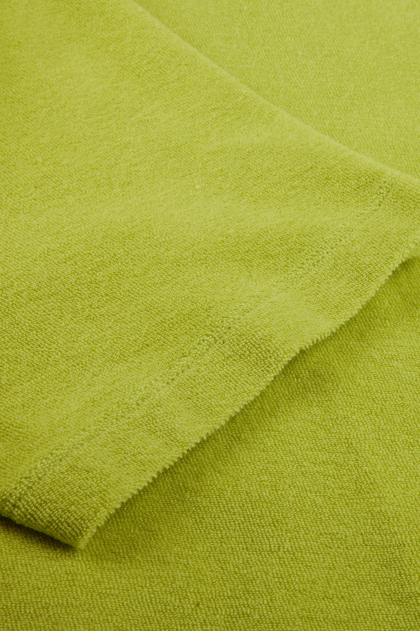 TERRY OPEN POLO SHIRT LIGHT GREEN 3