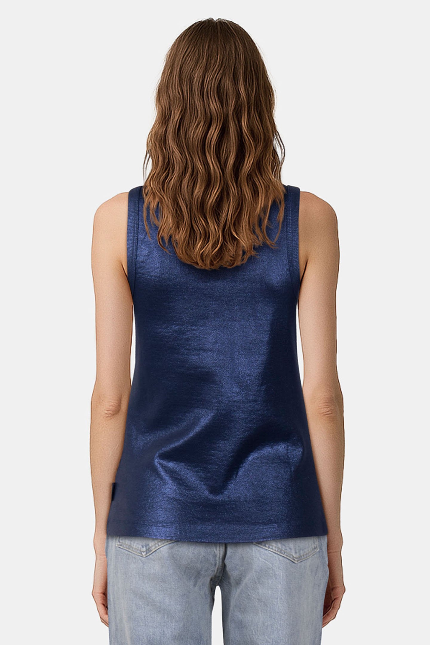 RIB TANKTOP COTTON RIB MIDNIGHT BLUE 2
