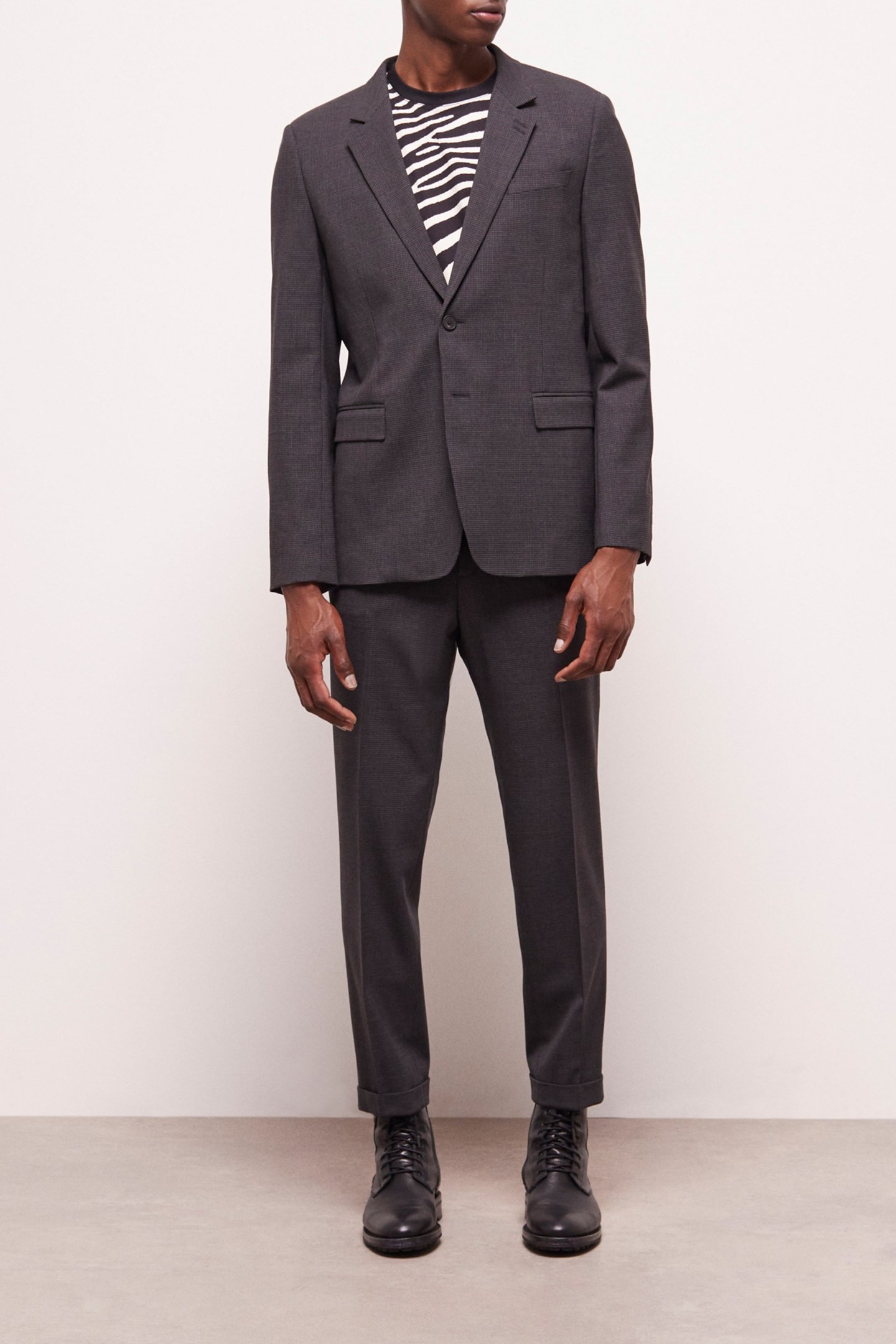 FITTED SUIT GARMENTS BLACK GREY 2