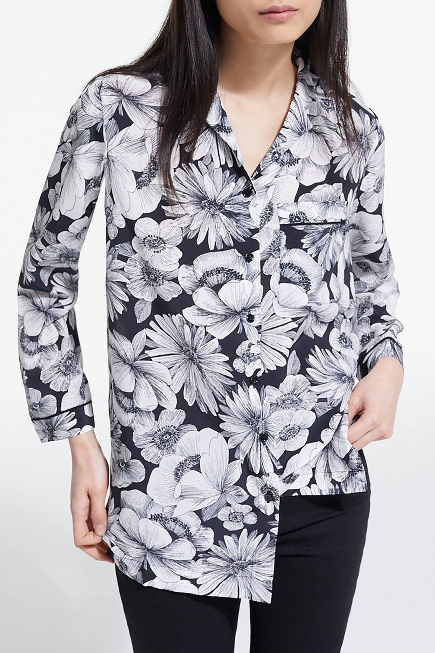 ROMANTIC GARDEN PRINT LONG SLEEVE SHIRT 1