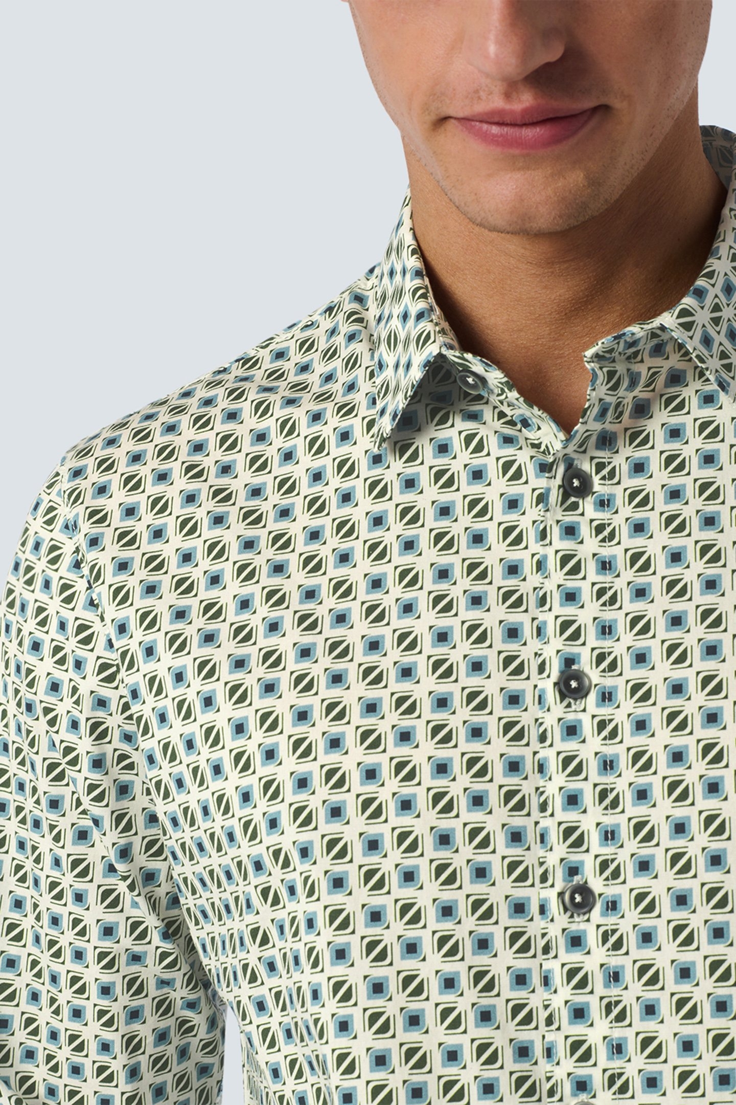 SHIRT STRETCH ALLOVER PRINTED CLOUD 6