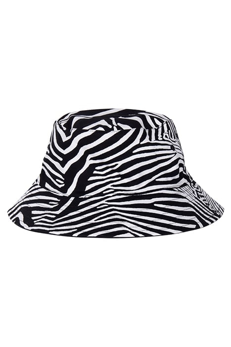 REVERSIBLE ZEBRA PRINT HAT BLACK WHITE 1