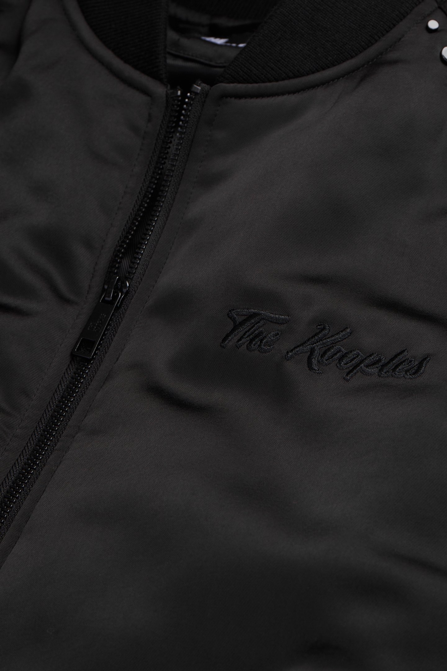 SATIN JACKET WITH TIGER EMBROIDERY BLACK 3