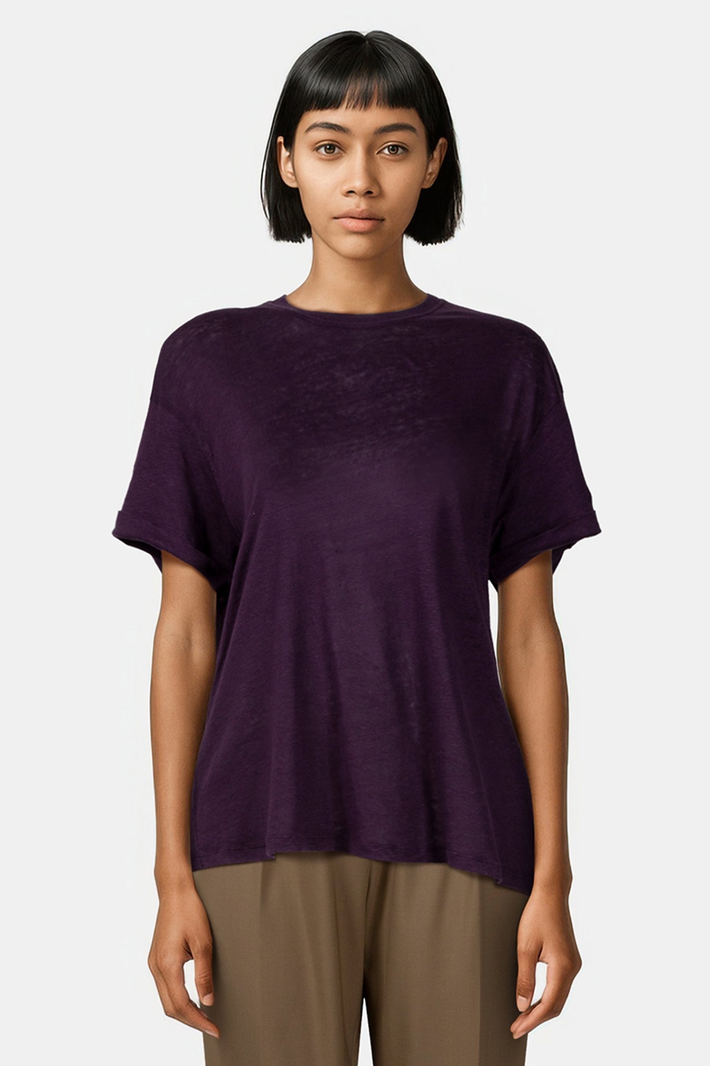 TIMEO T-SHIRT DARK PURPLE 1