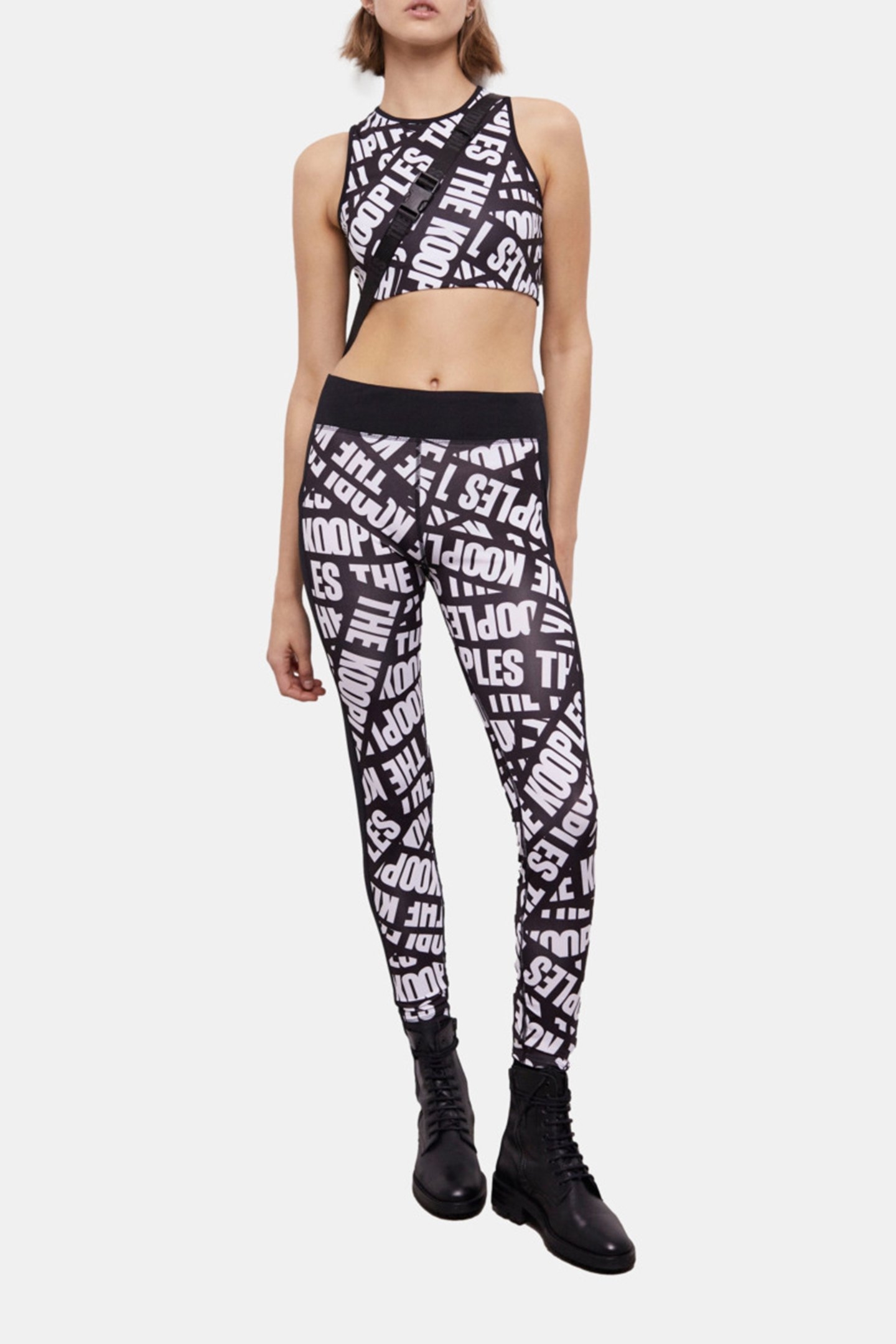 JOGGING BAND LOGO BLACK/WHITE 2