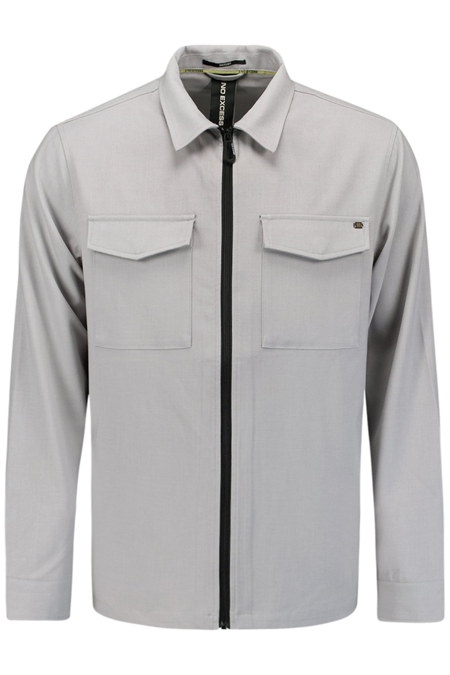 OVERSHIRT ZIP CLOSURE STRETCH GREY MELANGE 4