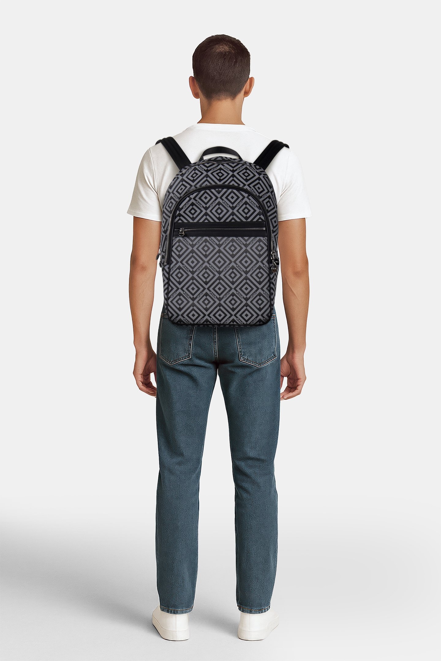 UNISEX BACKPACK - ISHU JET BLACK/3M REFLECTIVE 1