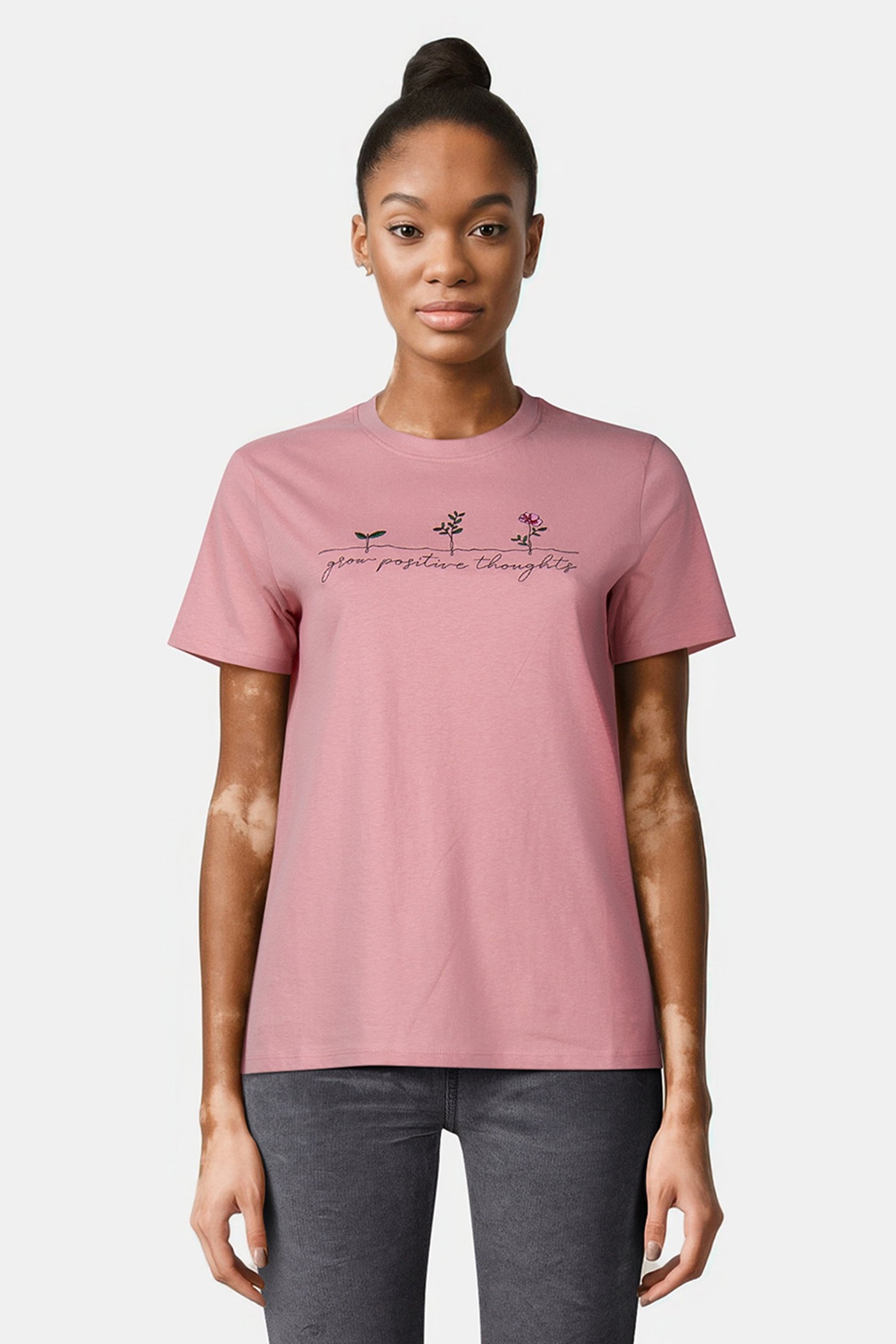 GROW TEE WASHED PINK 1