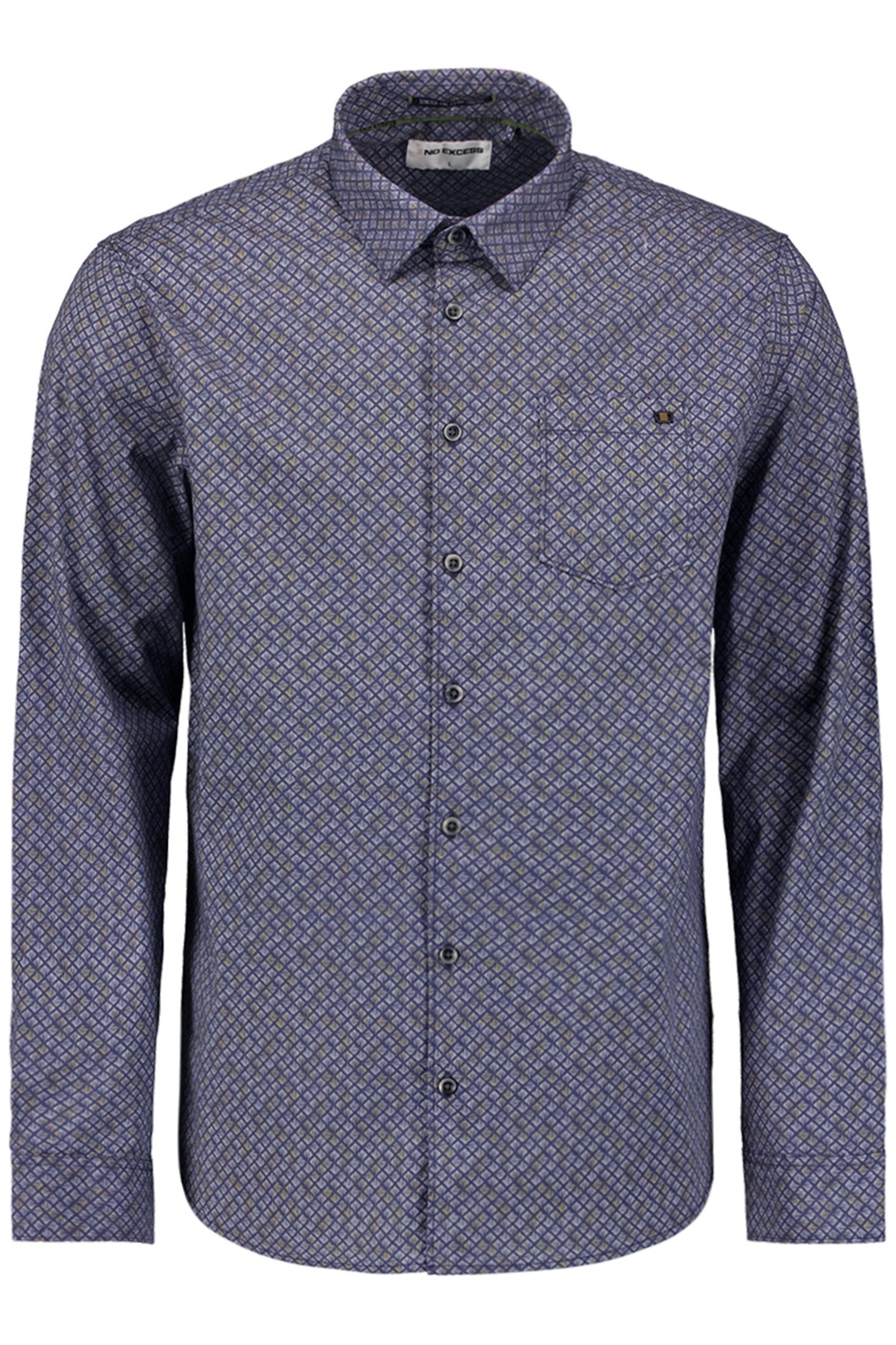 SHIRT STRETCH ALLOVER PRINTED BLUEBERRY 4