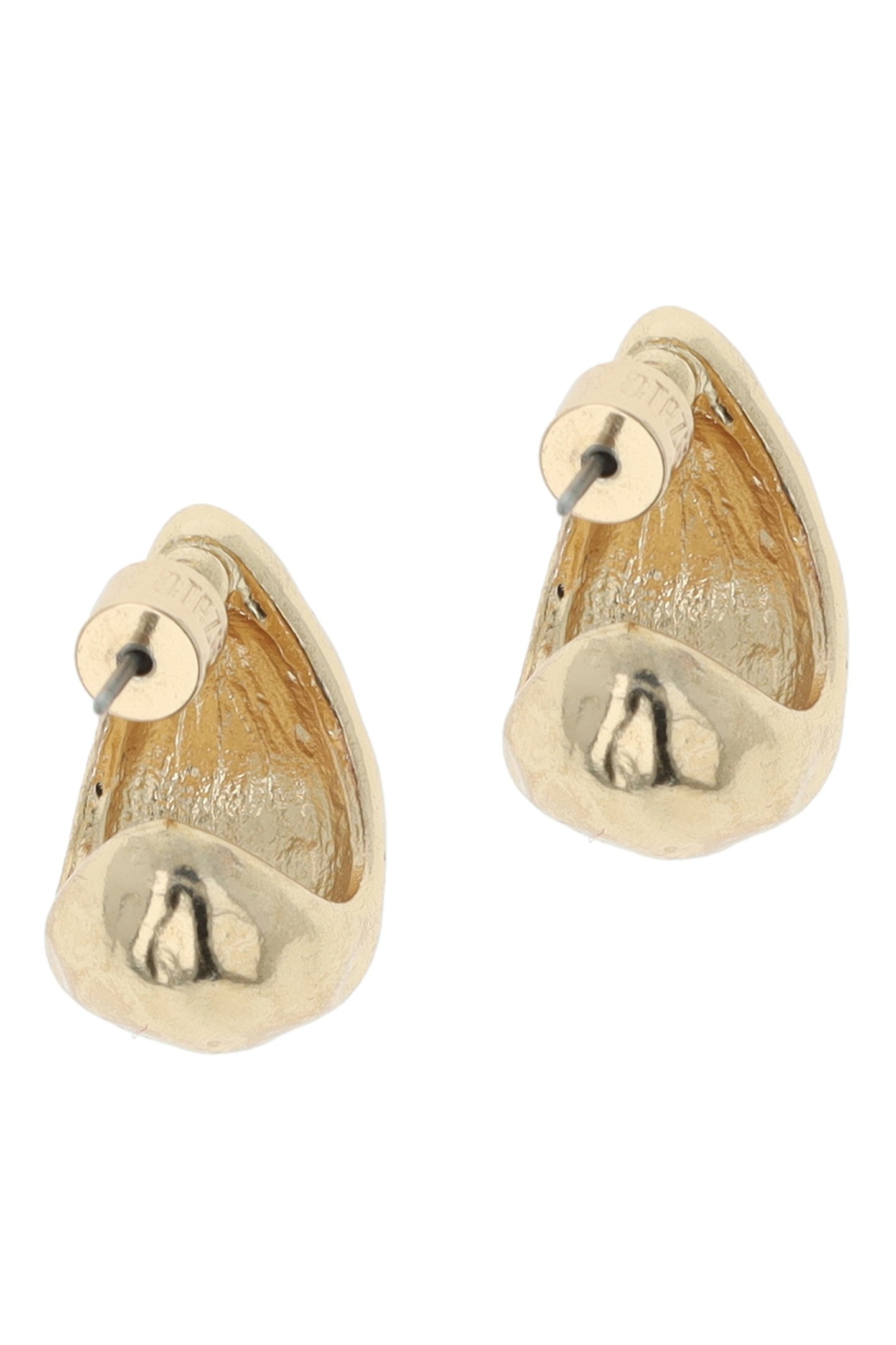 FRENCH CHIQUE CHUNKY TEARDROP EARRINGS GOLD 3