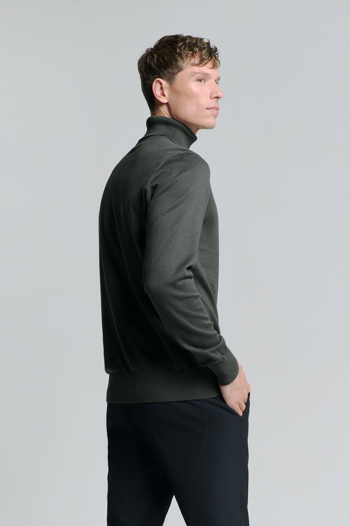 PULLOVER ROLLNECK DARK GREY 2