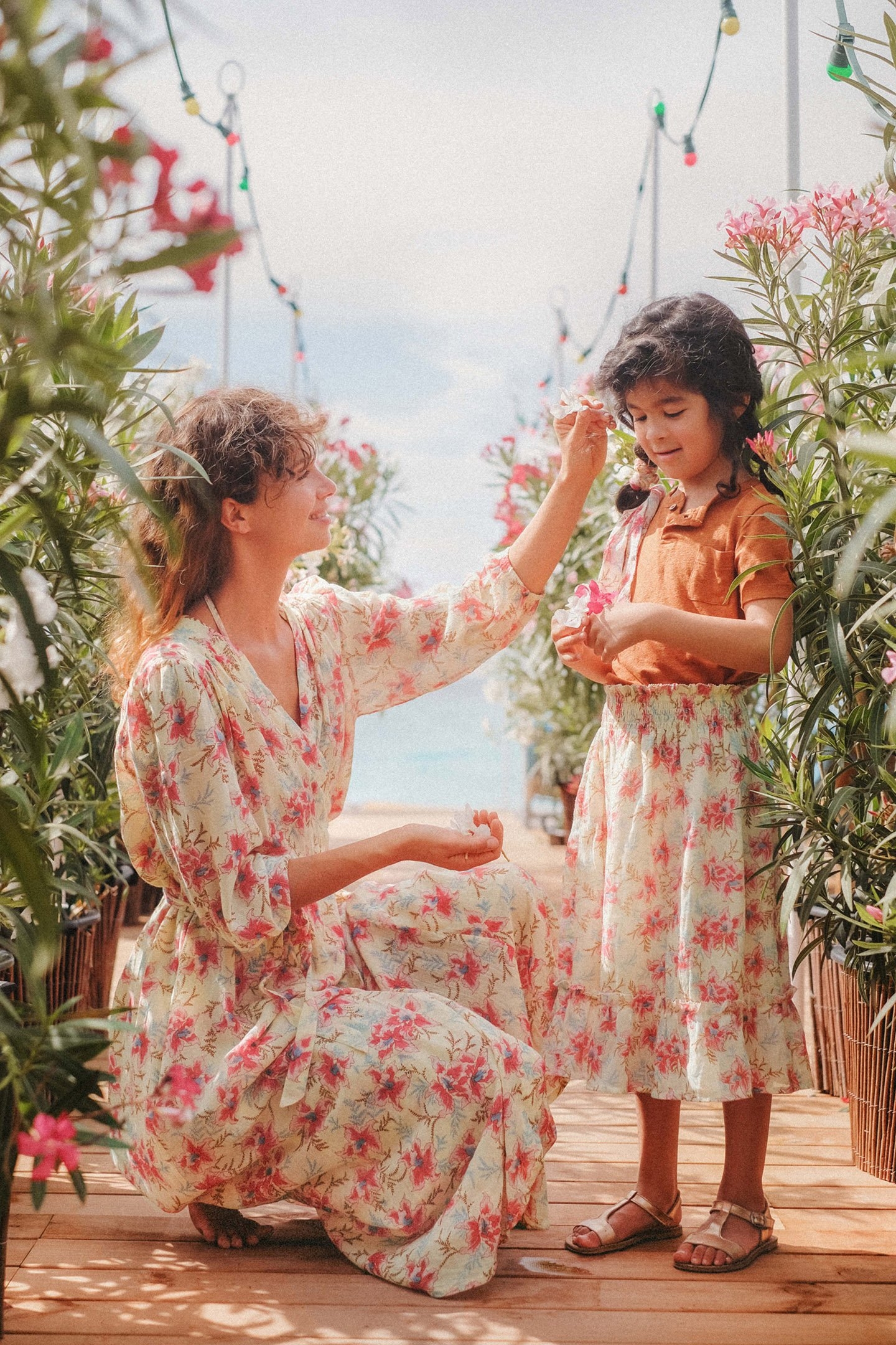 DRESS ALINE RASPBERRY FLOWERS 5