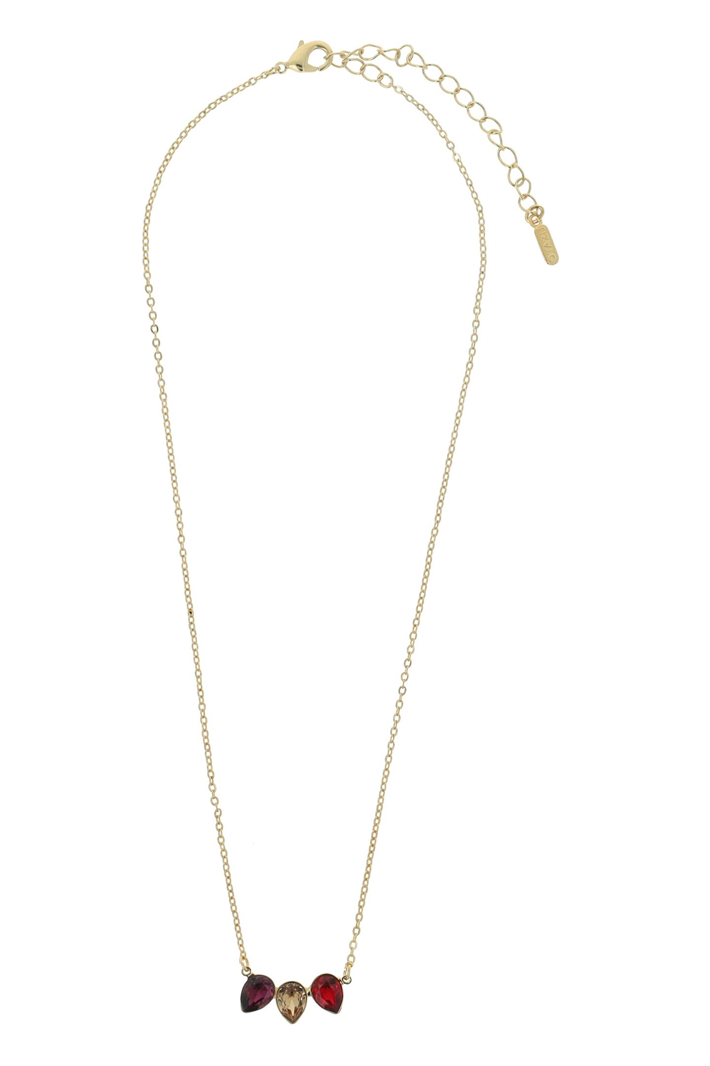 CLASSIC TRIPLE LEAF NECKLACE AMETHYST 1