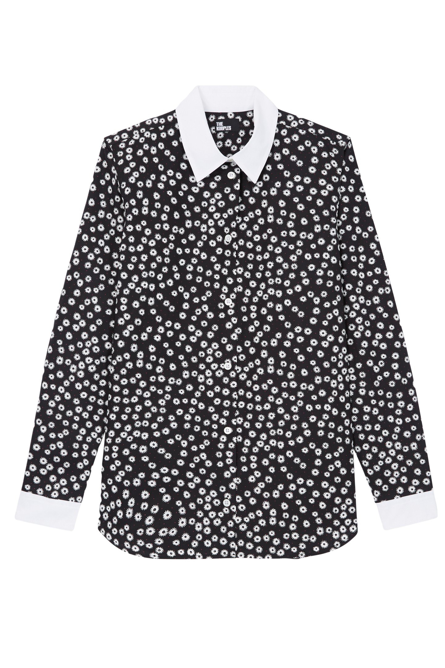 PRINTED SHIRT WITH WHITE COLLAR DETAIL 1