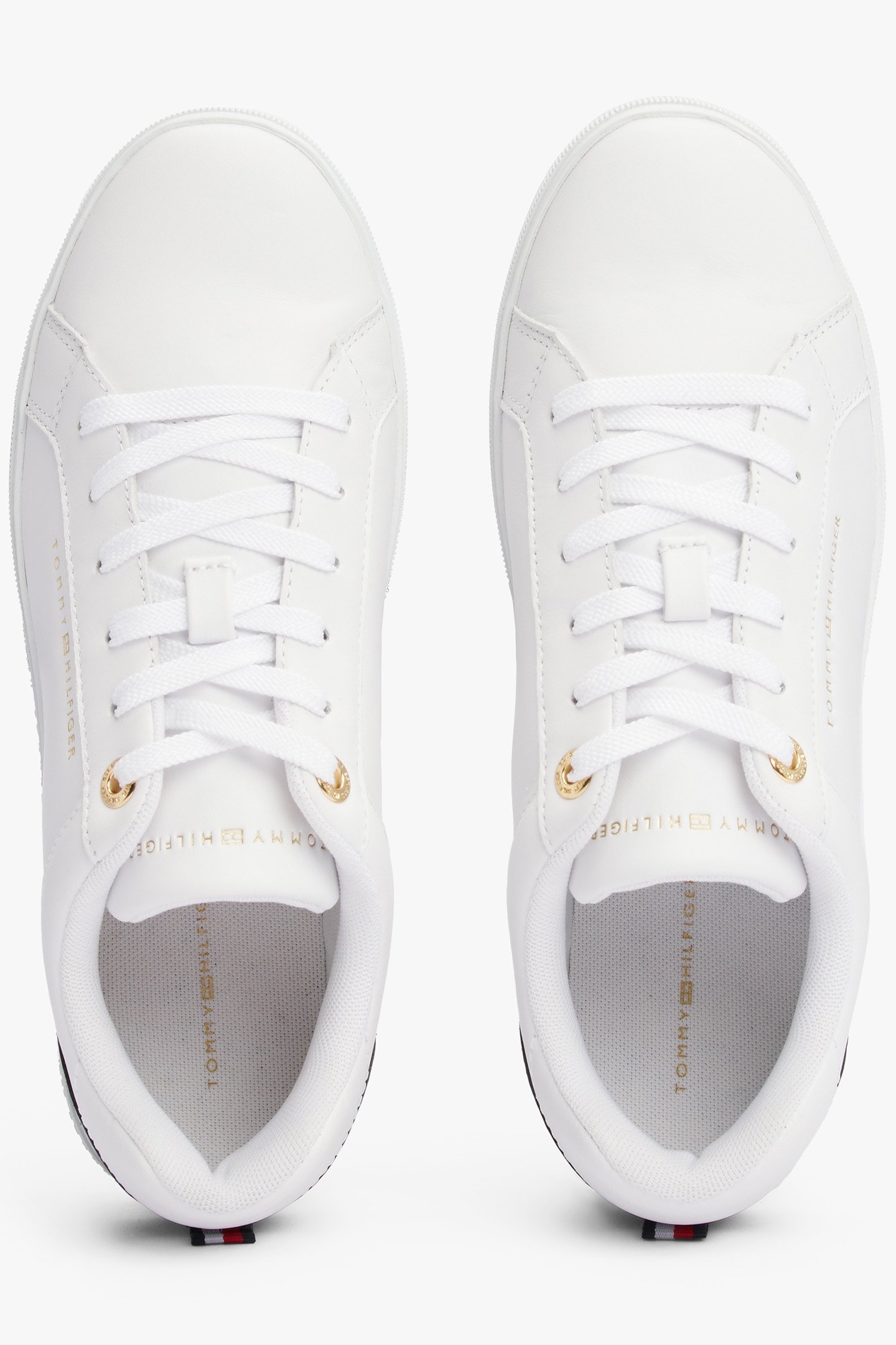 ELEVATED ESSENTIAL LEATHER SNEAKER WHITE 3