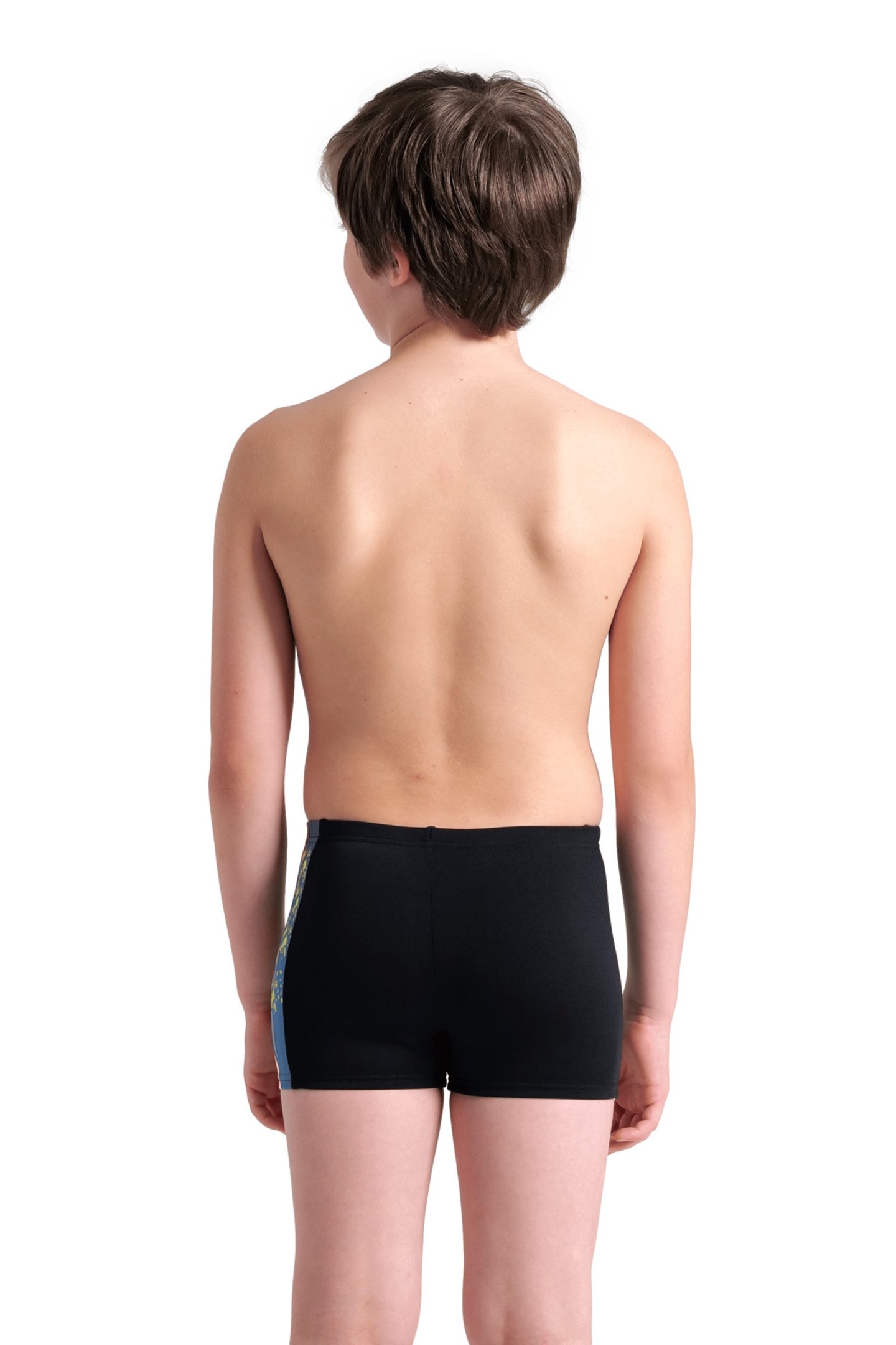 BOY'S ARENA PALETTE SWIM SHORT MULTI WATER BLACK 2