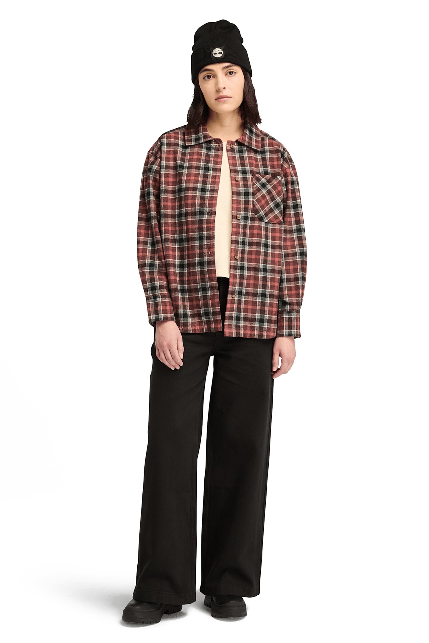 PLAID FLANNEL OVERSHIRT APPLE BUTTER 3