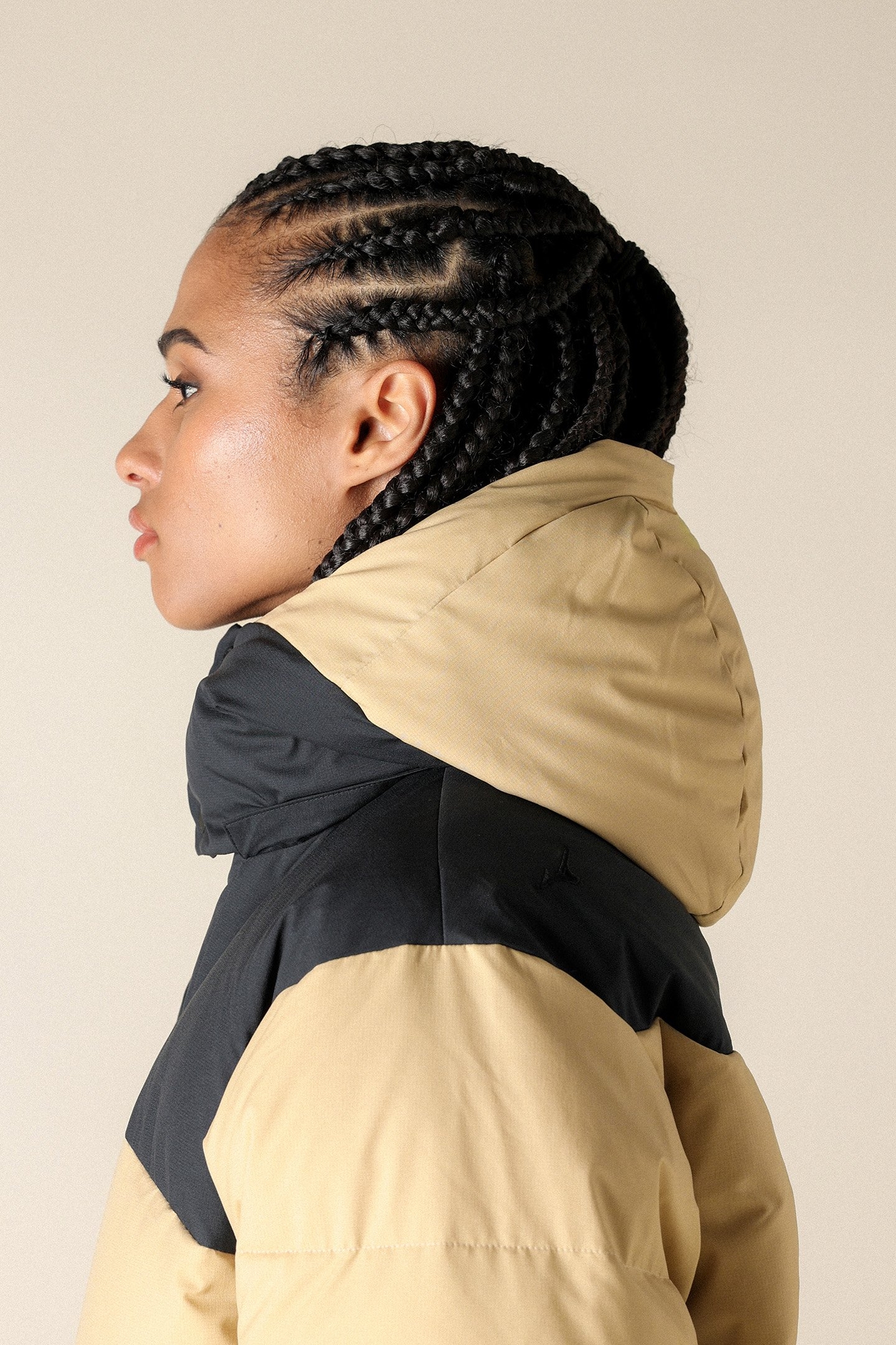 SL GTX WINDSTOPPER DOWN JACKET UNISEX BEIGE TAUPE / BLACK 5