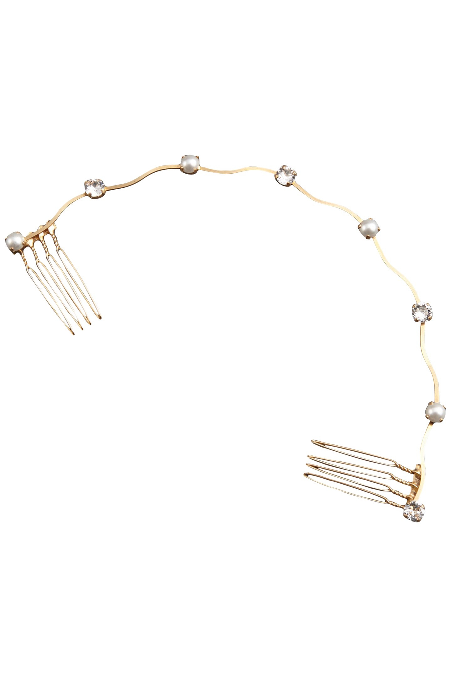 CYNTHIA - HAIR PIECE PEARL GOLD 1