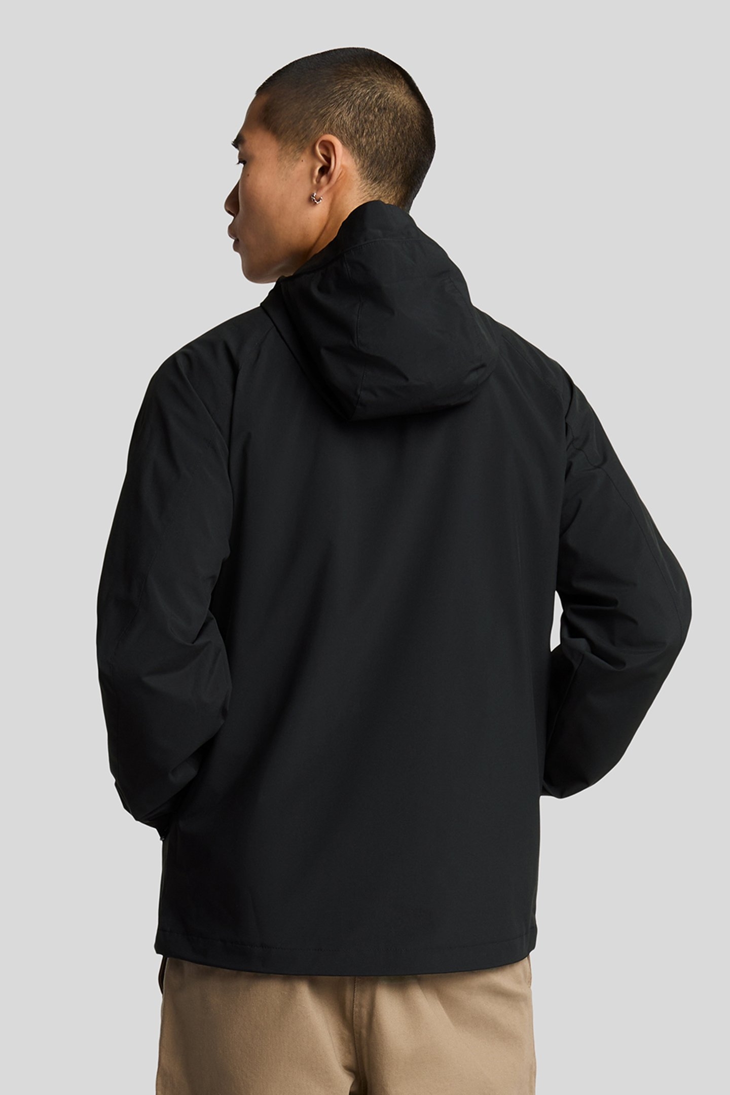 HOODED SHELL JACKET JET BLACK 2