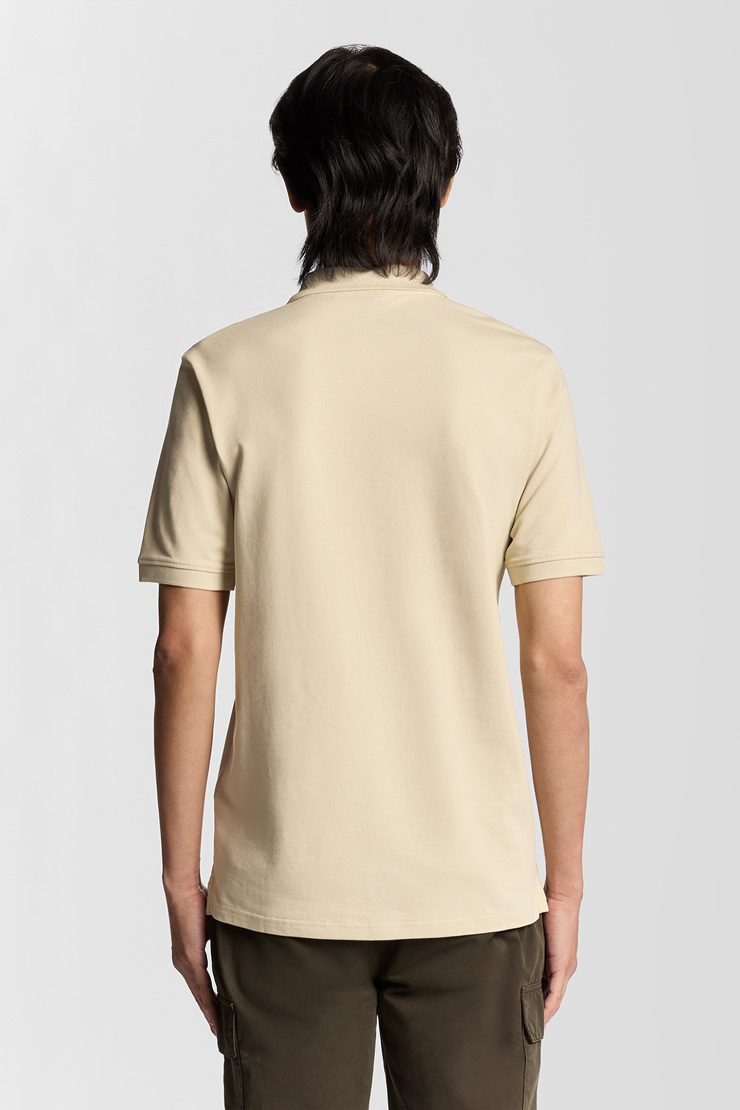 PLAIN POLO SHIRT GREY TAUPE 2