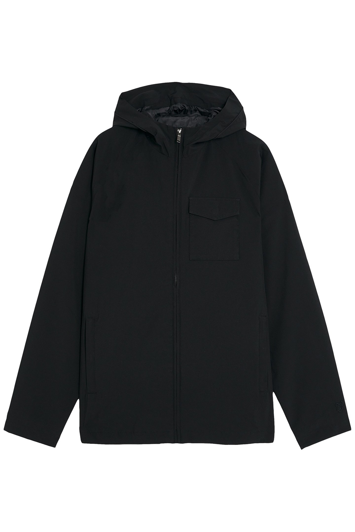 HOODED SHELL JACKET JET BLACK 4