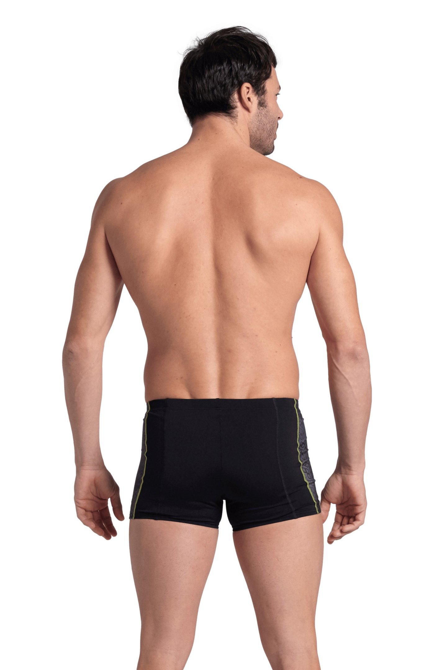 MEN'S ARENA CAMO KIKKO SWIM SHORT BLACK BLACK MULTI 2