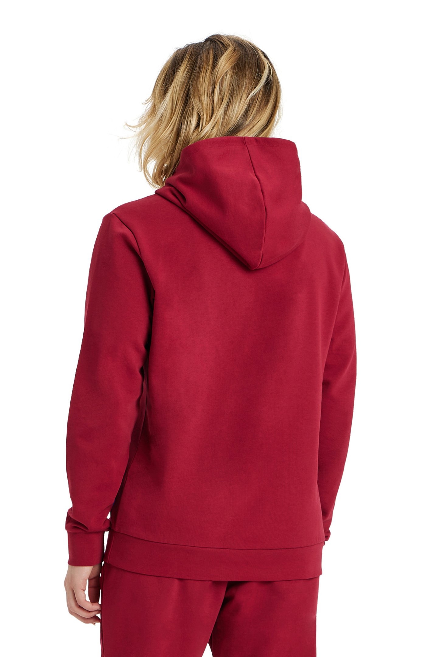 ARENA ICONS HOODED SWEAT SOLID BURGUNDY NEON BLUE BUTTER 4