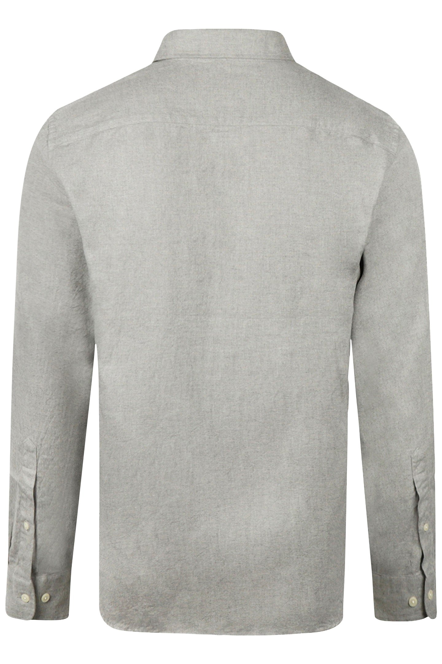 FLANNEL MELANGE OXFORD SHIRT MEDIUM GREY 5