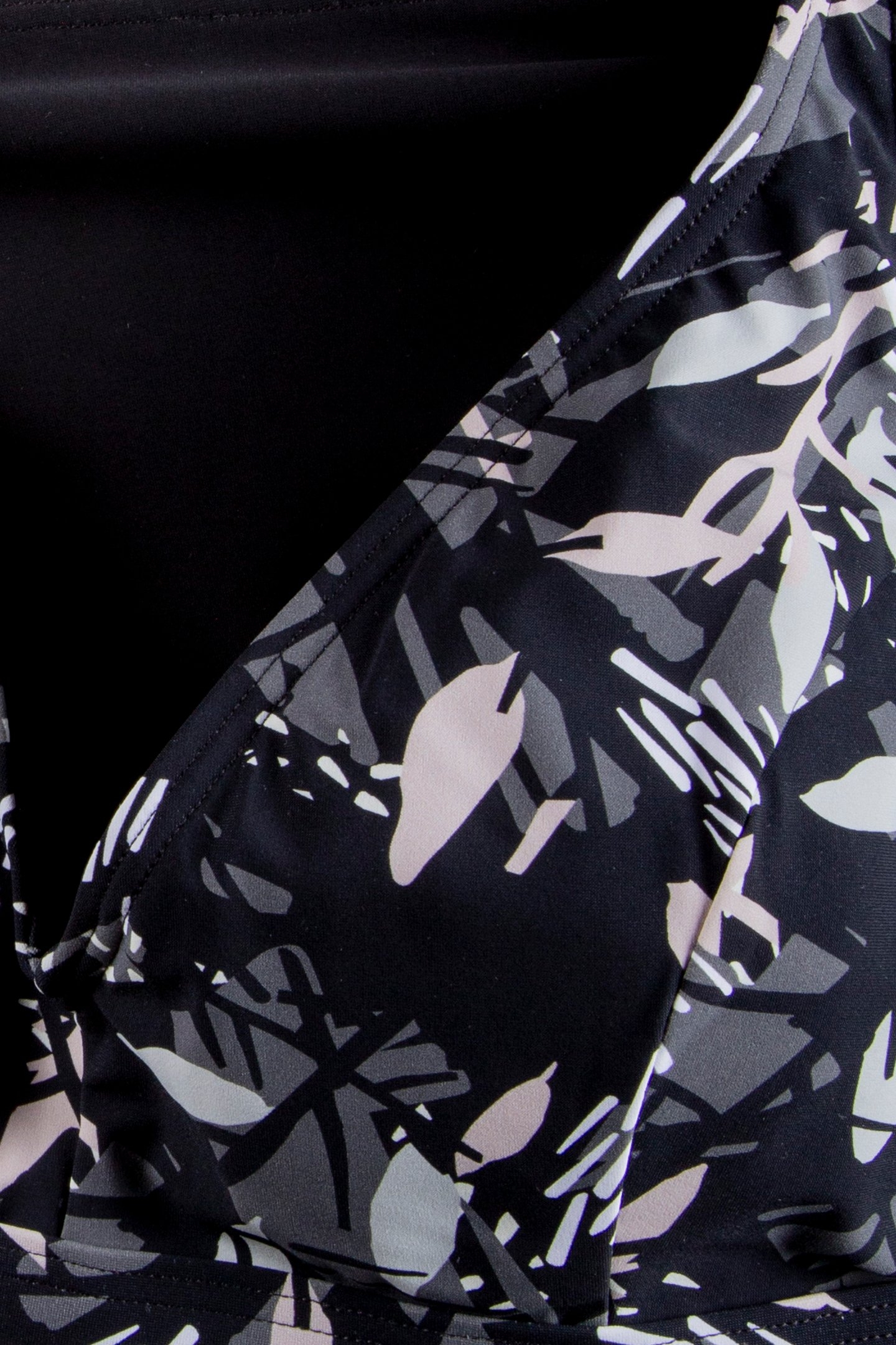 WOMEN'S BODYLIFT SWIMSUIT FRANCY TWO PIE BLACK WHITE MULTI 5