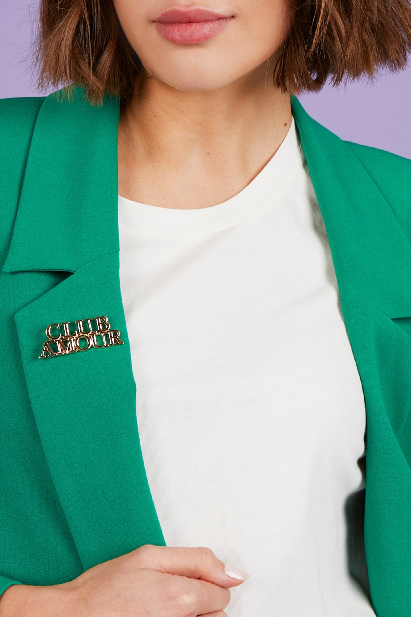 GOLD METAL SLOGAN BROOCH DIVERS 2