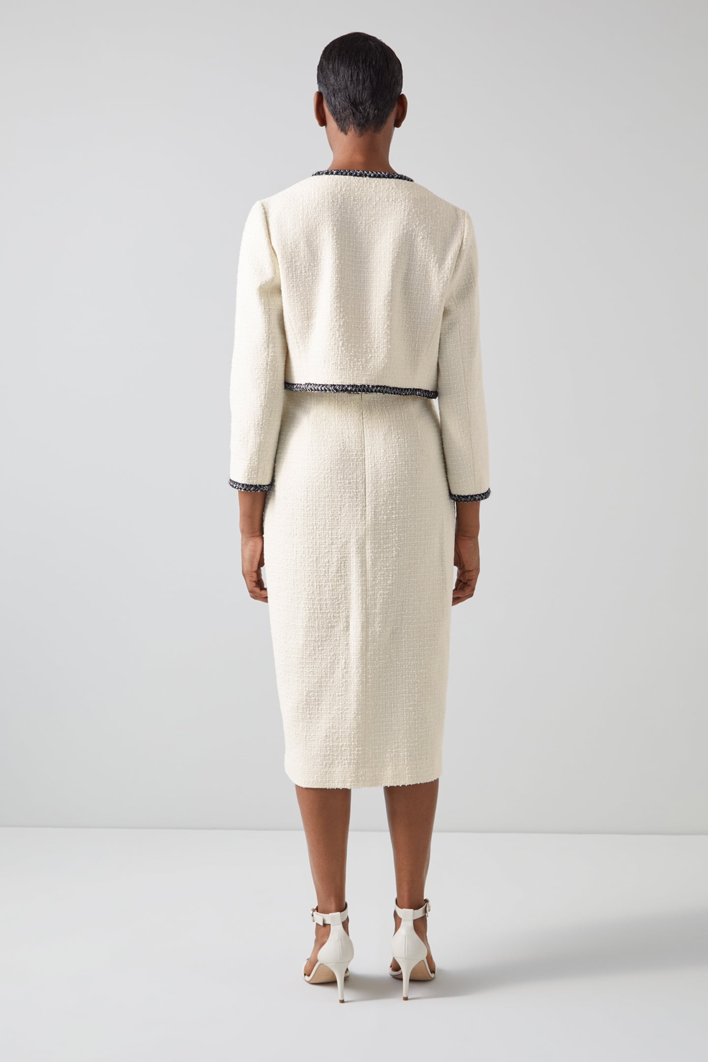 JK TARA - V-NECK EDGE TO CREAM/NAVY 2