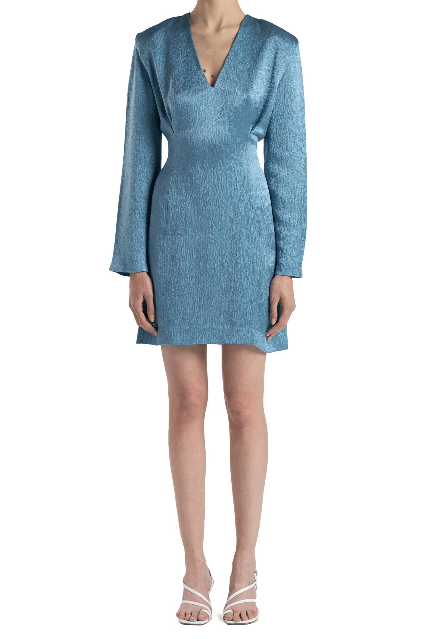 SHORT EVENING DRESS BLUE 1